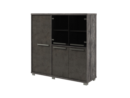 Шкаф трехсекционный с гардеробом левый Z-33-01л