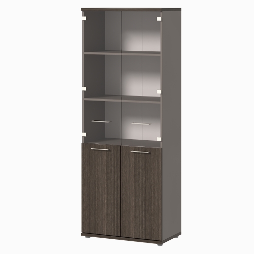 Шкаф со стеклом высокий B-673