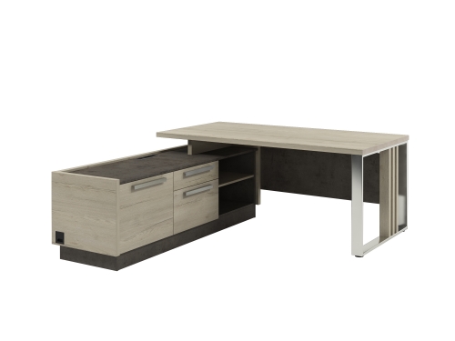 Стол Z-418л.1000 левый с блоком розеток