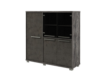 Шкаф трехсекционный с гардеробом левый Z-33-01л