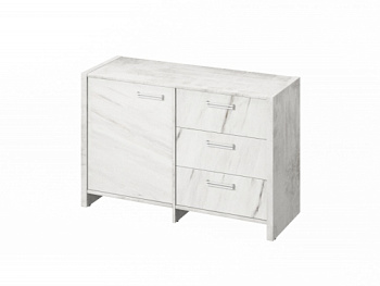 Тумба двухсекционная FI-12-01.G. Фурнитура INOX